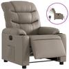 VidaXL Fauteuil Inclinable Électrique, Chaise de Relaxation avec Dossier, Siège avec Accoudoirs, Fauteuil TV de Salon, 3206591