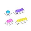 Transparent Crystal Soft Gummy Building Blocks, Squishy Stretchy Toys For Kids Creative Tabletop Games