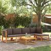 VidaXL 6-Piece Garden Sofa Set with Cushions In Acacia Wood and Rope 3278827