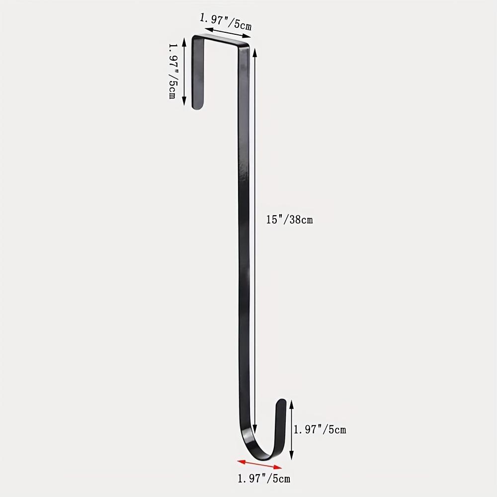 1 прочный металлический каркас для цветочного кольца для подвешивания на дверь - минималистичный дизайн, подходит для рождественского оформления в помещении/на улице