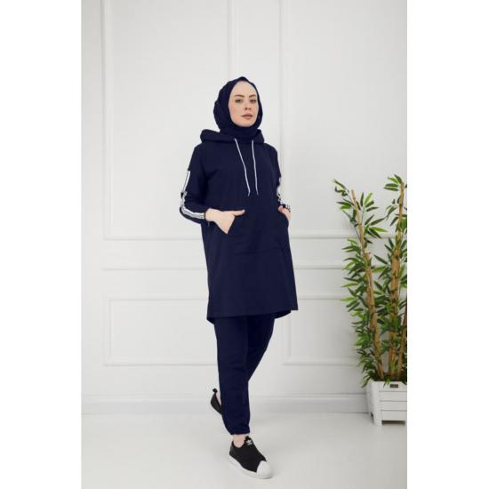 Oversize Model Tesettür Eşofman Takımı