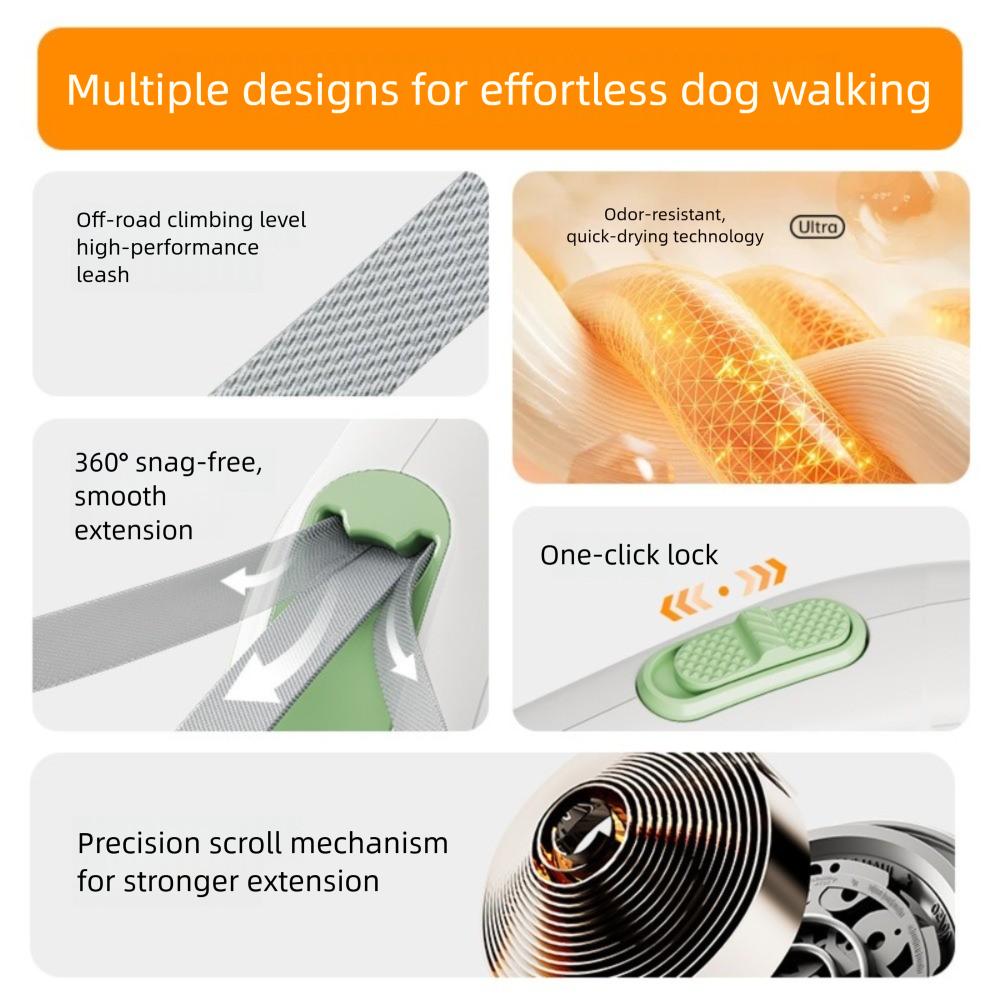 3m Dog Rope Automatic Retractable Dog Chain Flexible Dog Leash  for Medium and Small Dogs