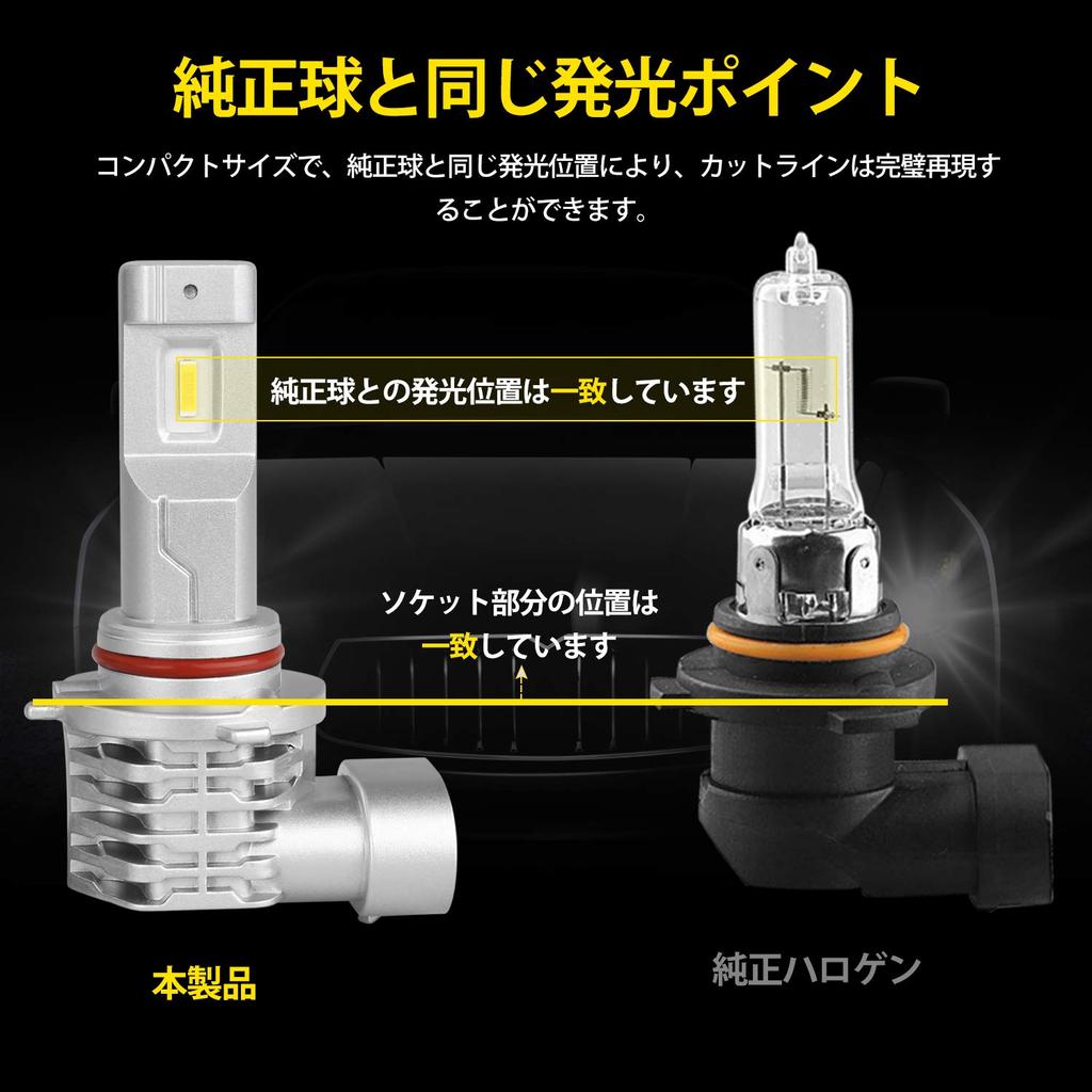 Autofeel 9005 HB3 LED Противотуманные светодиодные фары Новый техосмотр транспортного средства для автомобилей и совместимые, 2 шт. [Оригинал] / Фонари, Фары, Соответствующие, Мотоциклы,