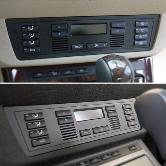 Set Black ABS Car A/C Control Switch Replacement For BMW X5 E53 1999-2006