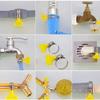 10 Pcs Powerful Fastener Stainless Steel Hose Clamp Adjustable Sealing Clamps Hose Clamp  Gas Tube