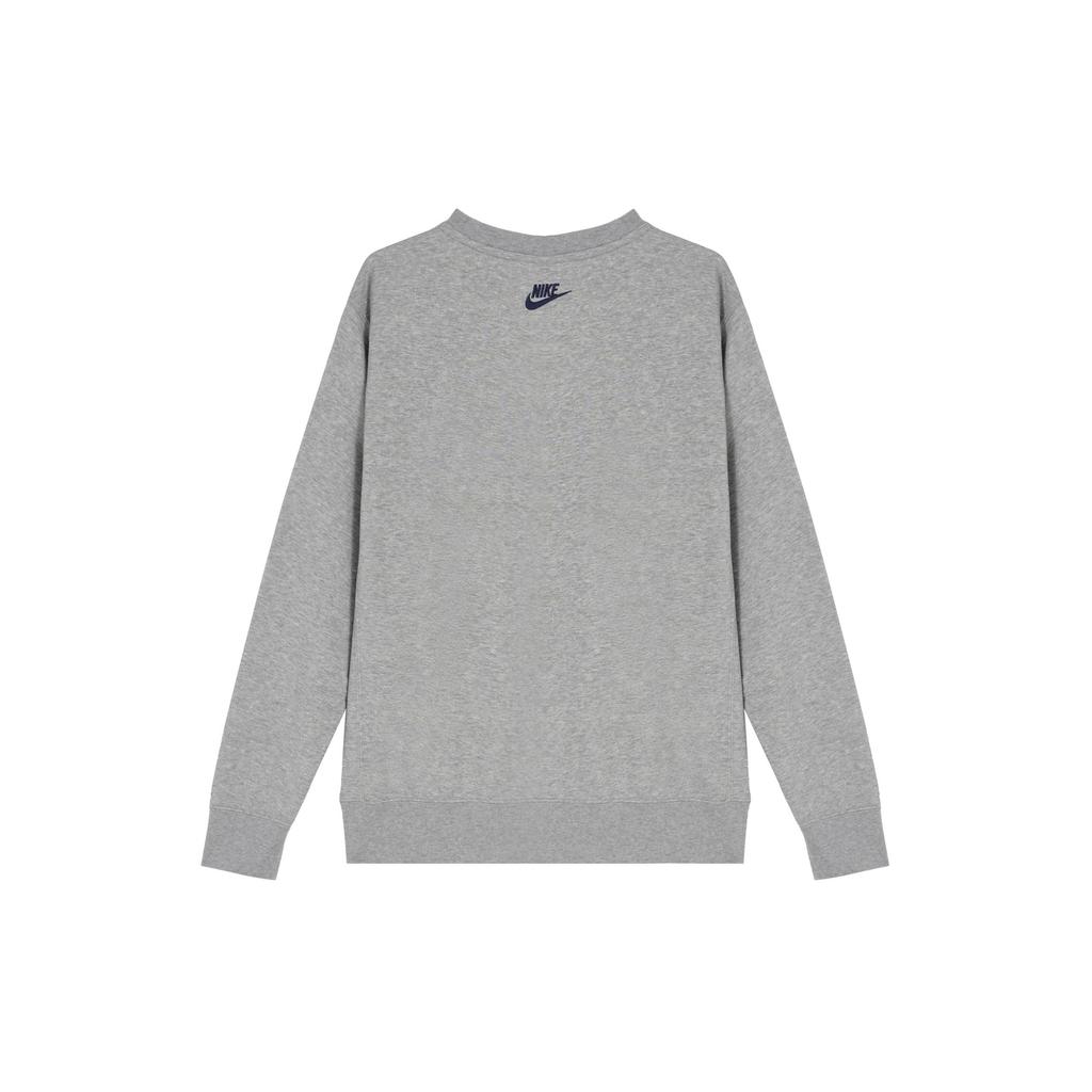 Nike Свитшот мужской серый с круглым вырезом, с буквенным и анималистичным принтом, повседневный, с длинным рукавом HV1063063
