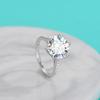 Кольцо из серебра S925 пробы с шестью когтями, муассанитовое кольцо для женщин, легкое роскошное обручальное кольцо из стерлингового серебра S925 пробы, женские украшения