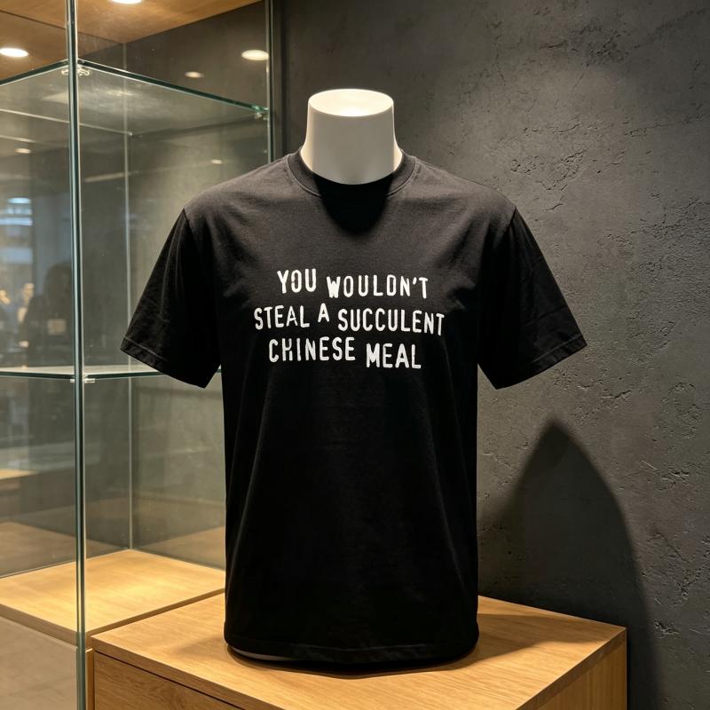 Unisex Funny Letter Print Tshirt You Wouldnt Steal A Succulent Chinese Meal Graphic Teecasual Short Sleeve Oneck Cotton Tshirts
