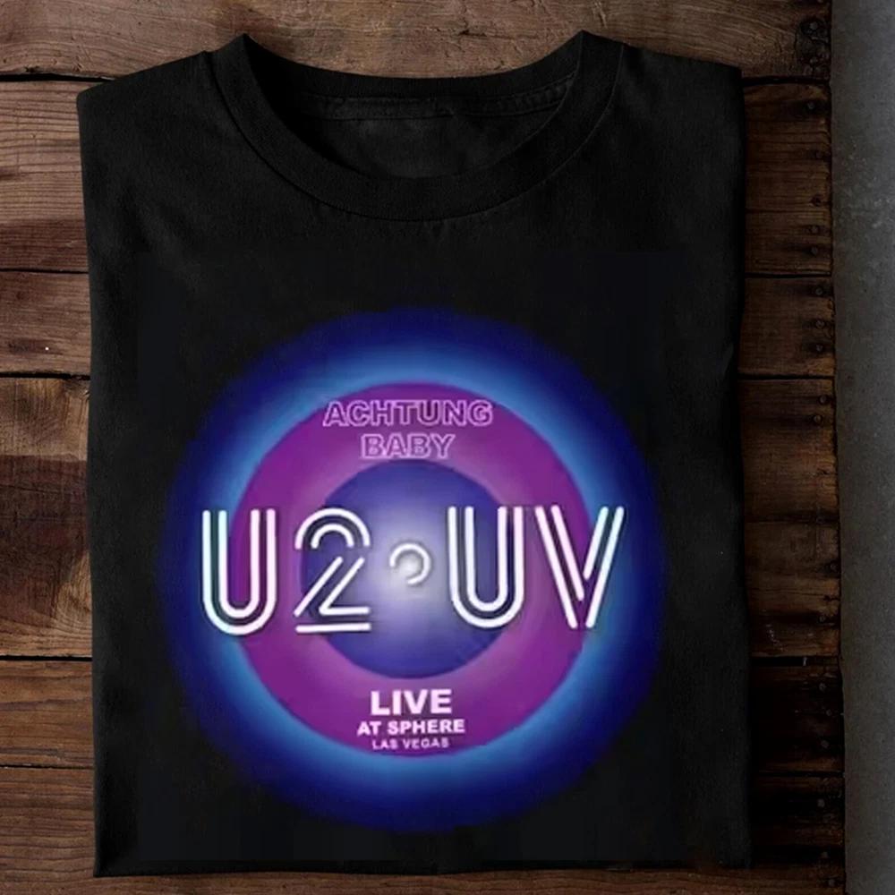 U2 Las Vegas T-shirt U2 Ultraviolet Sphere Gift For Fans Unisex T-shirt S4XL