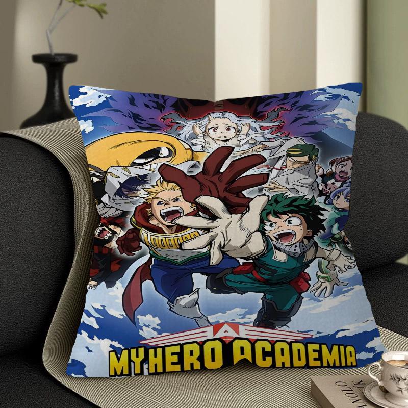 Наволочки для подушек Моя геройская академия Мультяшные Декоративные для дивана Домашние Двусторонние Короткий плюш Милый Чехол для подушки