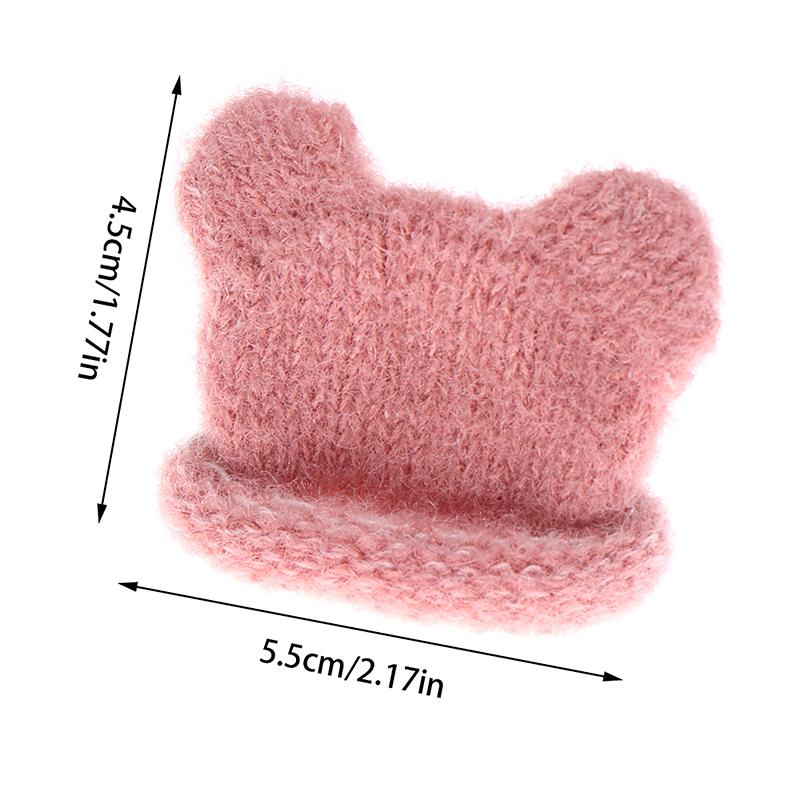 1/12 Кукла Мини Цветная Вязаная Шапка Моделирование Шапки Ручной Работы Игрушки Кукла Одевание Аксессуары Для Детей Ролевые Игры Игрушка