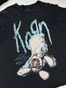 Винтажная черная футболка Korn унисекс футболка рок-группы QT2481 Унисекс футболка