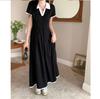 Large Size Chubby Mm2-300 Jin Pear Shaped Figure Dress for Women, Summer Casual Retro Dress, Belly Covering and Slimming Long Dress