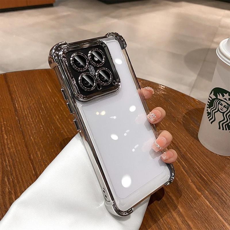 Shockproof Phone Case For Xiaomi Poco C75 C65 C55 M7 M6 M5s M4 M3 Pro Redmi A3 A3x Lens Film Bumper Transparent Air Cover