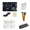 Transparent Acrylic NVMe Expansion Board Case for Raspberry Pi 5, PCIe to M.2 SSD Adapter