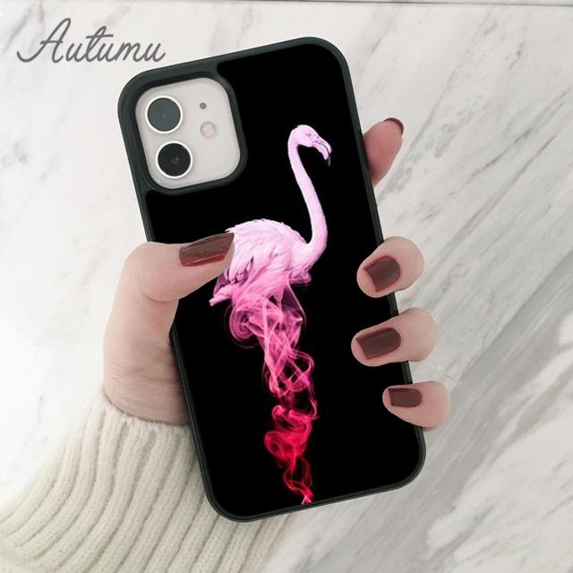 Чехол для телефона с изображением фламинго для iPhone 11, 12, 13, 14 Pro Max mini X XR XS SE 2020 5, 6S, 7, 8 Plus, Samsung Galaxy S21 S22, чехол