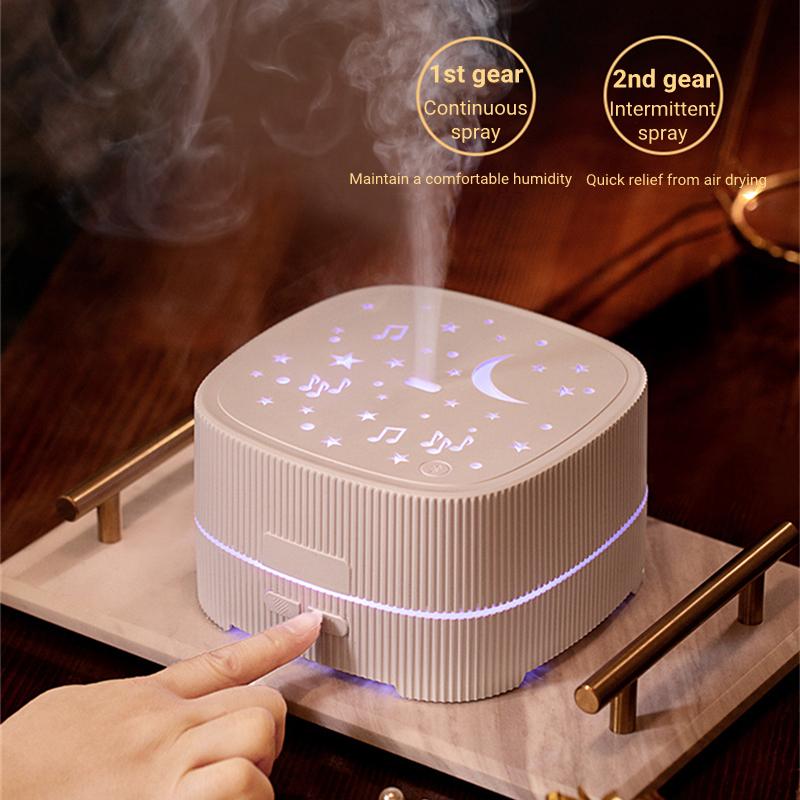 Электрический аромадиффузор, 500 мл, ультразвуковой увлажнитель воздуха с Bluetooth-музыкальным плеером, домашний диффузор для ароматерапии и эфирного масла