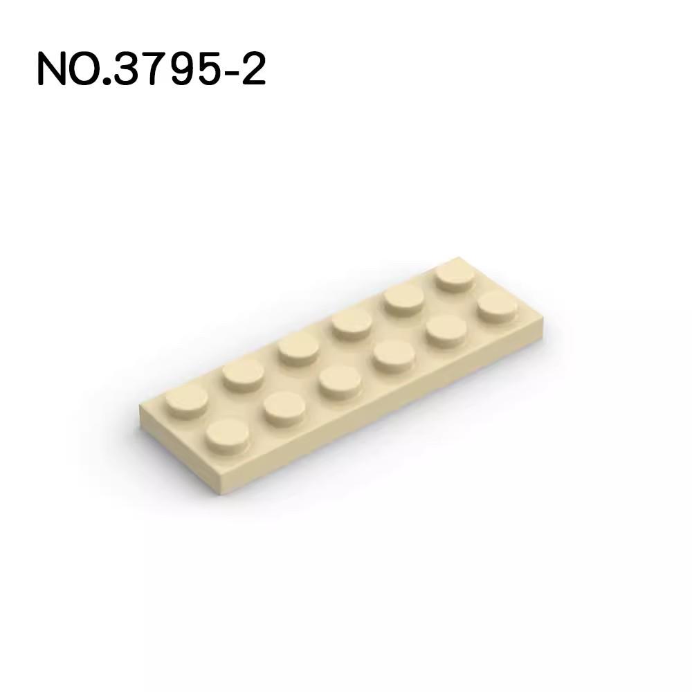 20 шт. Детали MOC 3795 Пластина 2x6 Совместимо с кубиками DIY Сборка Строительные блоки Частицы Детская головоломка Развивающая игрушка Подарок на день рождения
