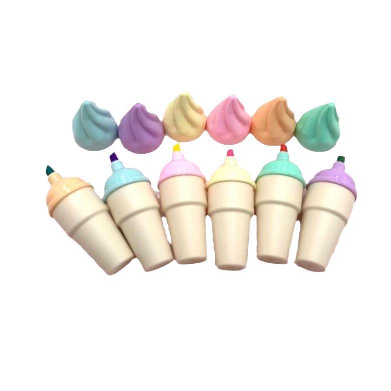 Back-to-School Macaron Ice Cream Cone Highlighter - XYH-1708
