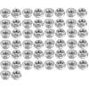 50pcs M5 Hex Flange Nuts, Serrated Hex Flange Lock Nuts, Serrated Flange Hex Lock Nuts, 304 Stainless Steel