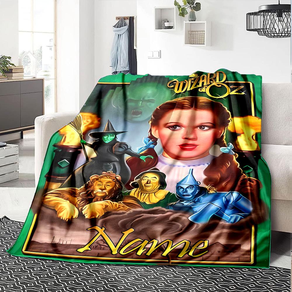 Customiz Name Personality The Wizard of Oz Blanket Soft &Warm Sofa Office Bed Travel Lunch Break Blanket, Gift Suitable All Seasons