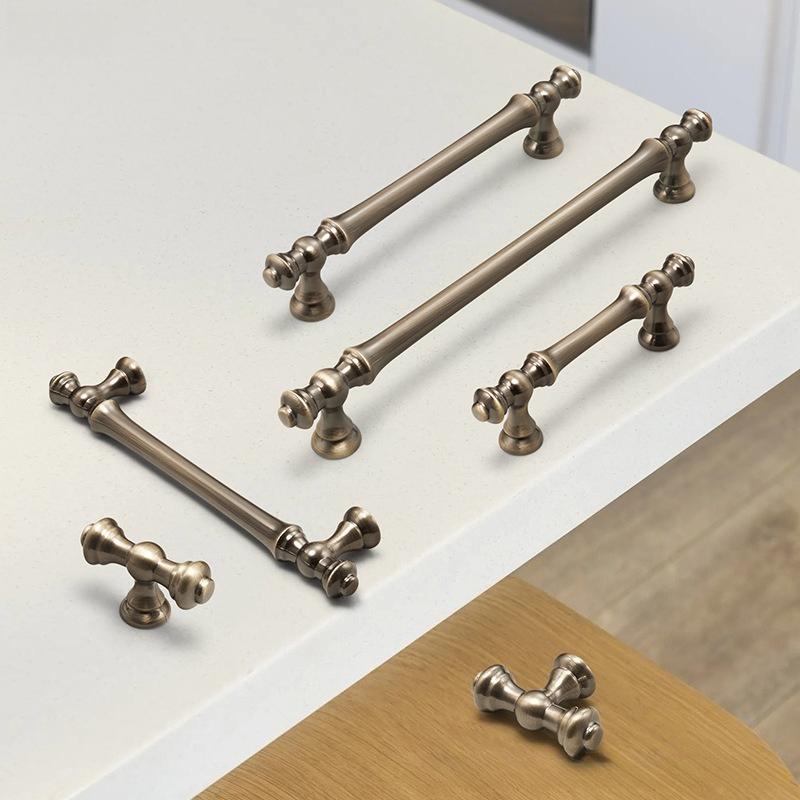 Antique bronze cabinet door handles, vintage wardrobe/cupboard pulls, kitchen and shoe cabinet drawer knobs, furniture hardware