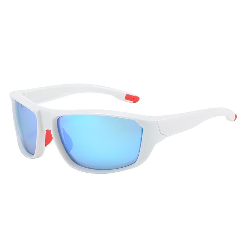 Cycling Sunglasses Men Women Wrap Fashion Trendy Color-Block Sports Glasses Versatile Anti Wind Custom Logo Lens