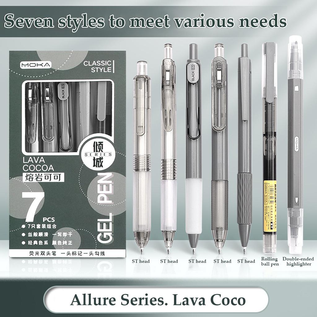 Ручка-кисть Вопрос Ручка INS Высоко выглядящая Студенческая Экзаменационная Специальная Быстросохнущие Чернила Нажимная Ручка Черная ST Наконечник 0,5 мм Гелевая Ручка Ручка для Подписи