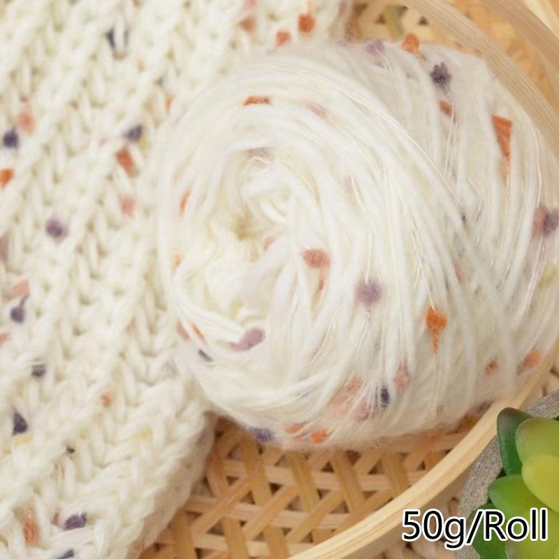 50g/Roll Knitted Craft Thick Thread Knitting Yarn Colorful Scarf Sweater DIY Mohair Yarn Wool Yarn