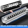 Car Phone Number Plate Temporary Parking Stickers Rotate Park Stop For Jeep Cherokee Wrangler JK Gladiator Compass Renegade AMU1