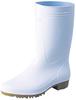 Fukuyama Rubber Boots Ideal for Kitchen Sanitary Long Candy White Japanese-made Oil-resistant Work, Oil-resistant Soles, 22.5cm