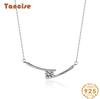 Tancision S925 стерлингового серебра Муассанит Роскошное индивидуальное ожерелье с подвеской женское классическое ожерелье прилив вечерние подарок