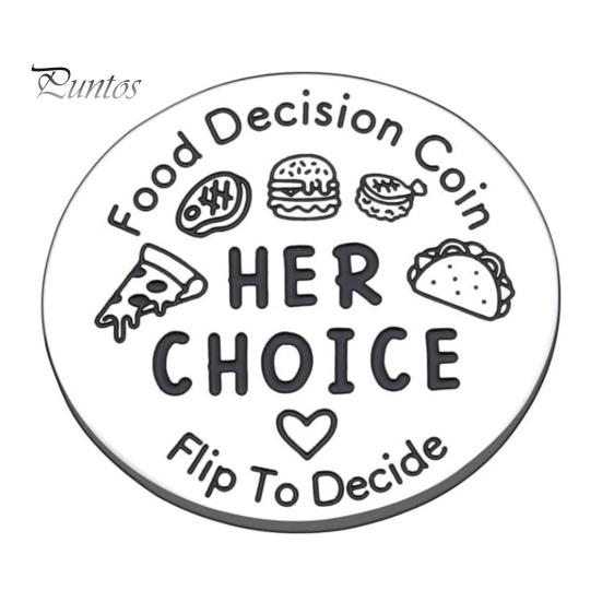 Устройство для принятия решений о еде, флип-монета, двухсторонняя, с прозрачным принтом, милый сюрприз на день Святого Валентина, забавное устройство для принятия решения о еде, флип-решатель