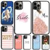 Чехол для телефона «Невеста» для iPhone 17 Air 15 16e 14 13 Pro Max Coque 12 11 Pro Max PLUS