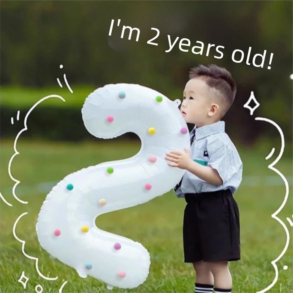 White Number 0-9 Balloons 32 Inch Birthday Party Decorations  Celebrating Birthdays