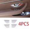 Подходит для Benz GLC X253 ABS Серебристый 4 шт. Декоративная накладка на внутреннюю ручку двери 2016-