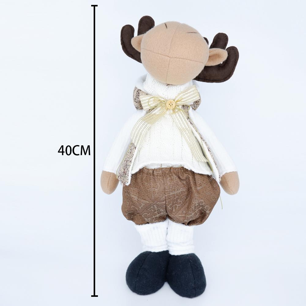 Неваляшка Лось Куклы Новогодняя Рождественская фигурка Орнамент Рождественское украшение Игрушка Рождественский детский подарок Домашний офис Adornos De Navidad Декор