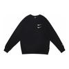 Nike Embroidered Swoosh Crew Neck Sweatshirt Men Tops Black CJ4872-010