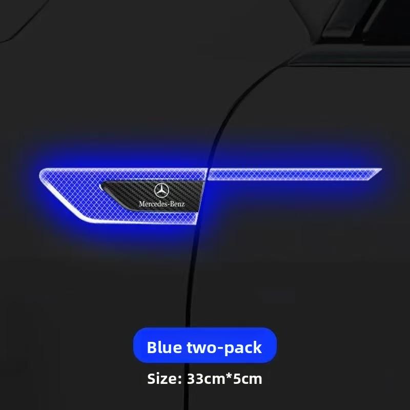 IXEA6 Car Side Reflective Sticker Anti-Collision Warning Decal Mercedes Benz C-Class E-Class GLA GLC GLE GLB G-Class Auto Accessories