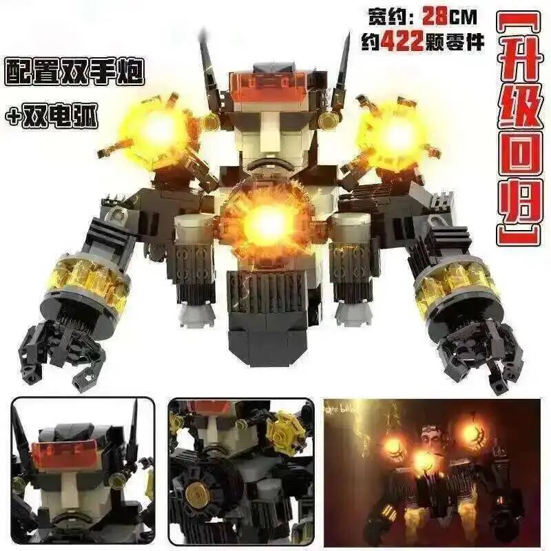 Скибиди Туалет Титаны Оператор Блок Скибиди Туалет Титаны Спикермен Говорящий Человек Спикермен Строительный Блок Часовой Человек Телевизионный Человек G Man