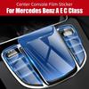 For Mercedes Benz A B CLA GLE GLS GLB Class W177 W247 C118 W167 Car Sticker Center Console Media Button Mouse TPU Protector Film