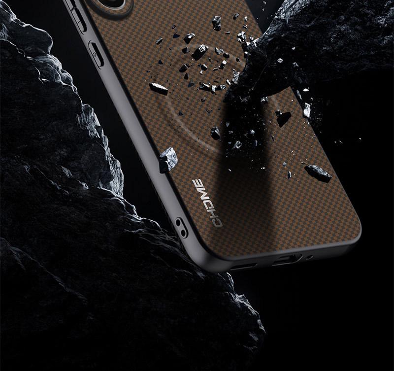 Чехол Samsung A16 с защитой от падения, полное покрытие, с магнитной застежкой - Стильная текстура для мужчин и женщин.