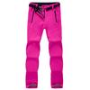 Fashion Outdoor Woman Winter Hiking Ski Pants Warm Fleece Padded Windproof Waterproof Trousers