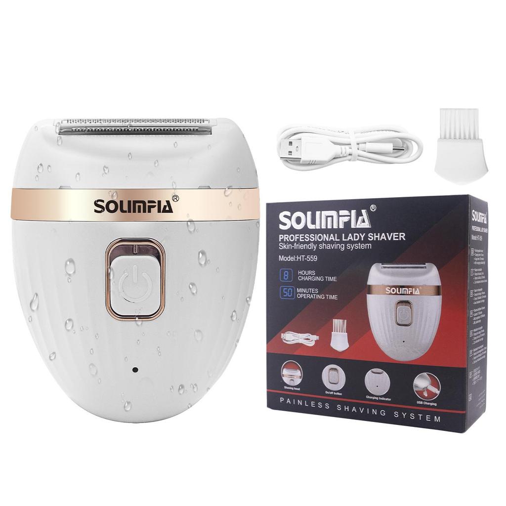 Электрическая бритва для женщин, триммер для бикини, беспроводная, USB, перезаряжаемая, для влажной и сухой уборки, безболезненная