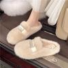 Модные французские ретро полутапочки-баотоу для женщин, повседневные зимние шлепанцы для женщин, уличная обувь для отпуска, пляжная обувь, pantuflas mujer