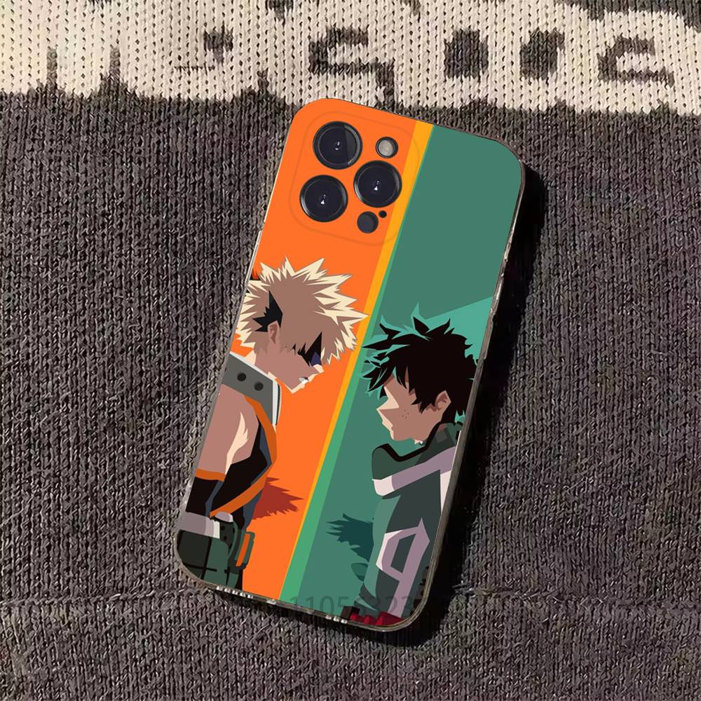 Чехол для телефона Deku Bakugou Shouto Hero A-Academia для iPhone 11Pro 13 12 11 Pro Max 16e 17 Air 16 15 14 Plus 11ProMax