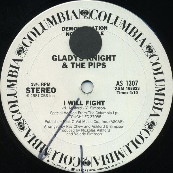 12inch Record GLADYS KNIGHT & THE PIPS - I Will Fight / God Is AS1307 COLUMBIA 1981 US Soul/Funk Used