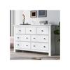 Meuble de salle à manger - Buffet blanc - 7 tiroirs - Design moderne - Multifonctionnel
