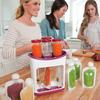 Homemade Baby Fruit Juice Squeezer Station Storage Bottles Bags Food Maker Kit