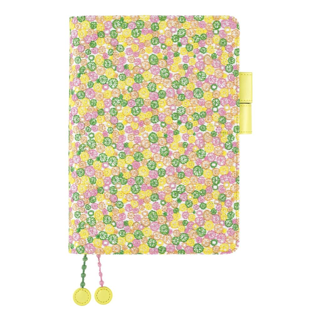 Обложка для планировщика Hobonichi Techo Cousin Mina (A5) - Бабочка/Небесный (желтый)